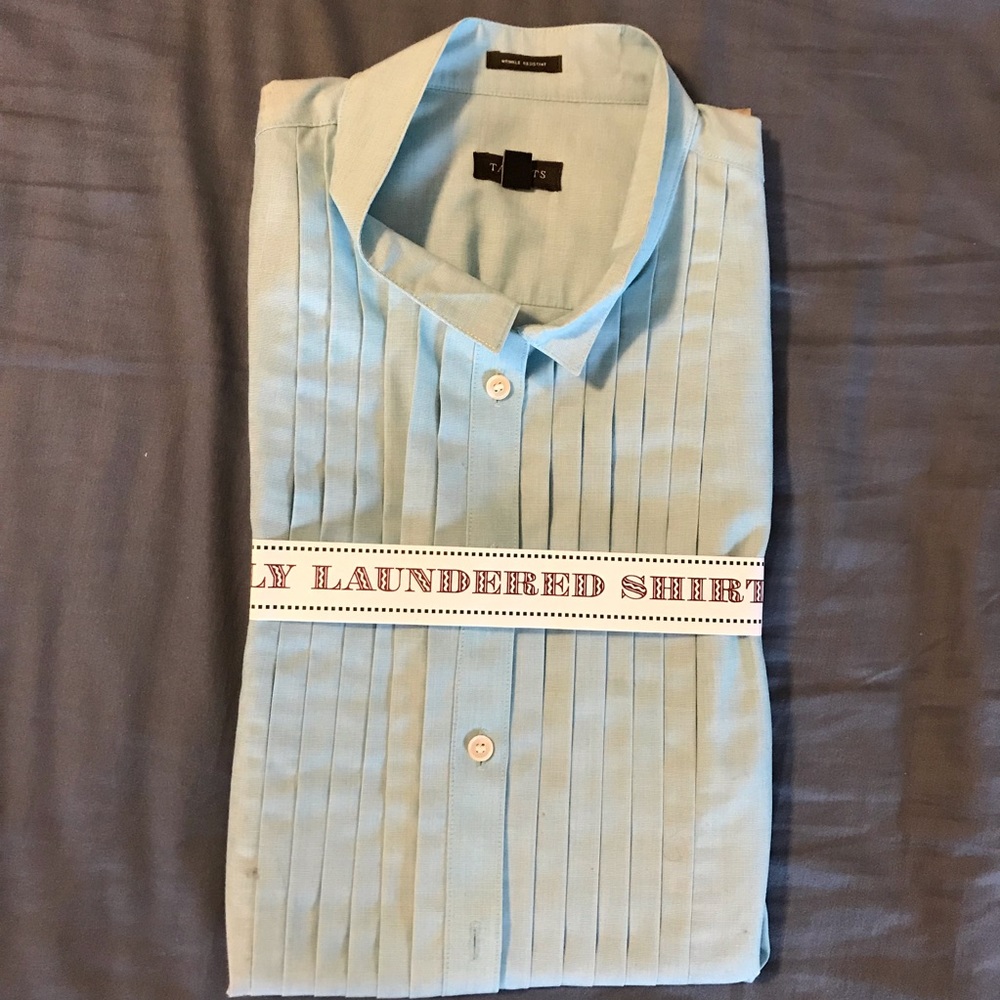 Light blue tuxedo shirt